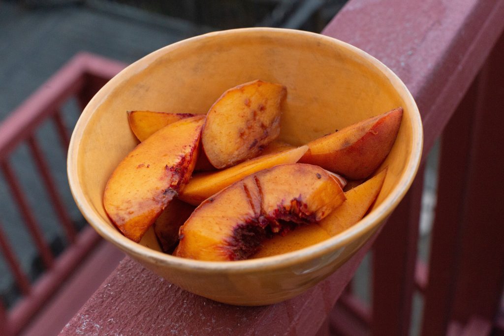 peaches in my shake