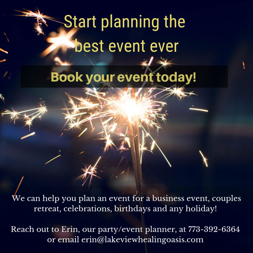 Private Events at Lakeview Healing Oasis Private Events at Lakeview Healing Oasis