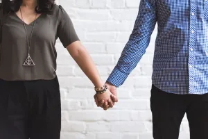 holding hands